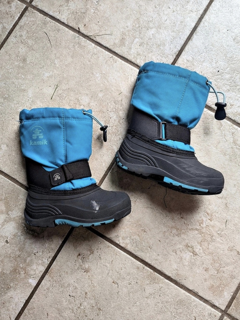 Kamik Snowbug Kids US 11 Black & Blue Boots